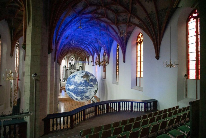 Das Bild zeigt die Konzerthalle Ulrichskirche in Halle/Saale. Das Bild zeigt die Konzerthalle Ulrichskirche in Halle/Saale