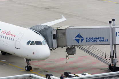 Flieger am Flughafen Leipzig/Halle