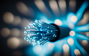 Das Bild zeigt Glasfaser.