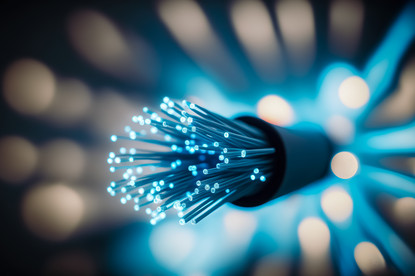Das Bild zeigt Glasfaser.