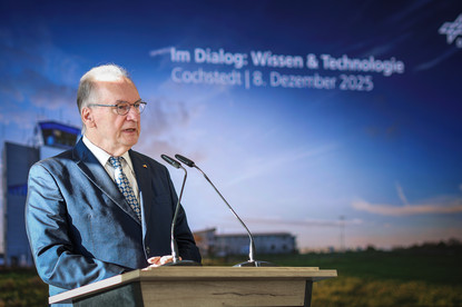 Ministerpräsident Dr. Reiner Haseloff während seiner Rede.