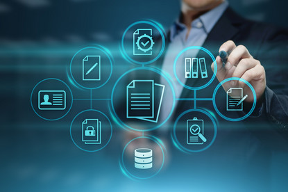 Die Grafik zeigt virtuelle Dokumente.