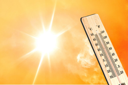 Sonne und Thermometer