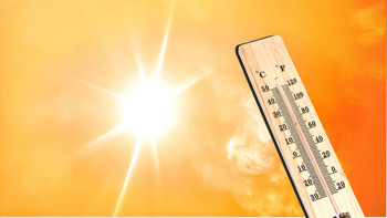 Sonne und Thermometer