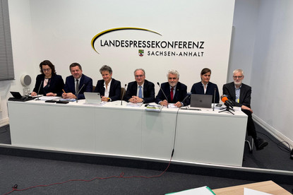 Teilnehmer der Landespressekonferenz