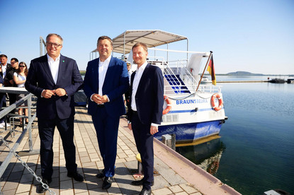 Ministerpräsident Freistaat Thüringen, Mario Voigt, Ministerpräsident Sachsen-Anhalt Sven Schulze und Ministerpräsident Freistaat Sachsen, Michael Kretschmer
