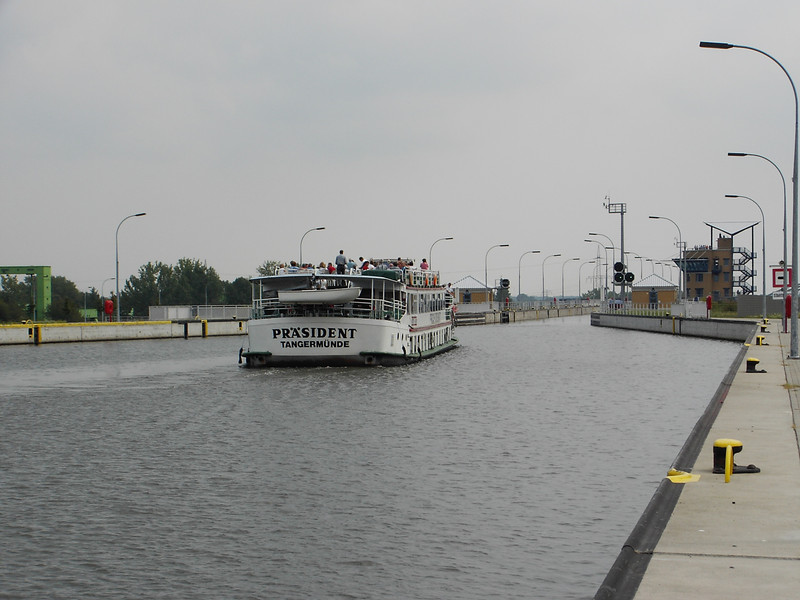 Schleuse Magdeburg-Rothensee, Verbindung zwischen Mittellandkanal und Elbe;©Bilddatenbank/M. Seiler