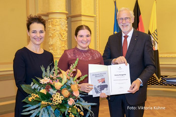 Kulturminister Robra hat den Pressler-Preis überreicht.