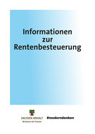 Titelbild: Auflage Mai 2023 • „Informationen zur Rentenbesteuerung“