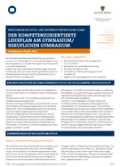 Titelbild: Der kompetenzorientierte Lehrplan am Gymnasium/Beruflichen Gymnasium &#8211; Fachlehrplan Physik 2022