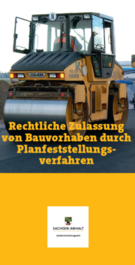 Titelbild: Flyer Rechtliche Zulassung von Bauvorhaben durch Planfeststellungsverfahren
